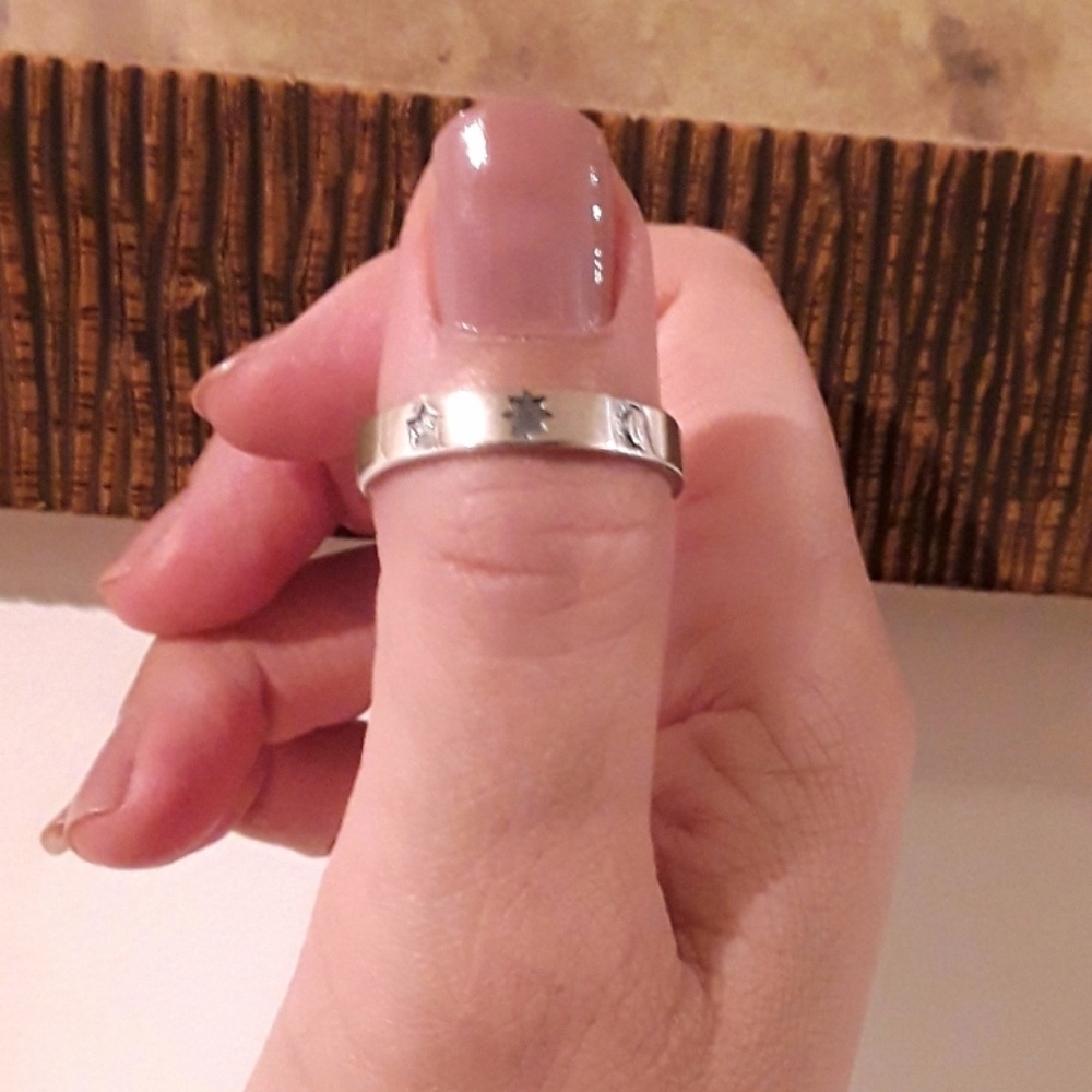 NEW:S925 Star, Moon & Sun Ring - Picture 3 of 8